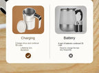 380ML Electric Coffee Self Mixing Mug IP67 Waterproof Coffee Stirring Mug USB Charging Digital Display Automatic Magnetic Cup