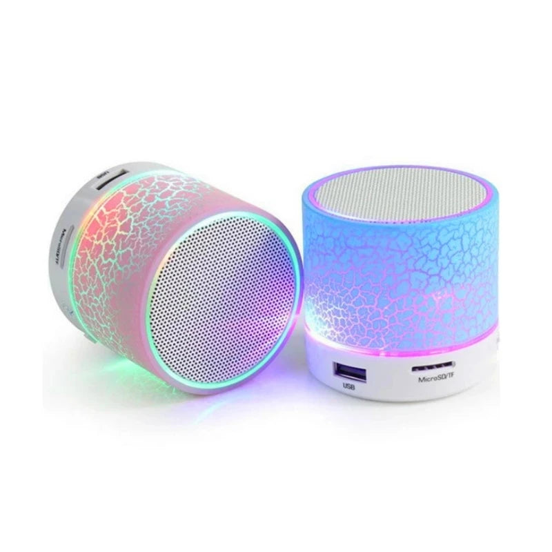 Mini Bluetooth Speaker Wireless Loudspeaker With LED Light USB TF Card AUX Subwoofer Portable Sound Column For Computer Laptop