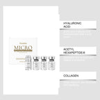 Facial Collagen 0.3mm Microneedle Skin Booster Serum Set Hydrating Roller Beauty Device Pro Home Beauty Care Glowing Skincare