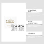 Facial Collagen 0.3mm Microneedle Skin Booster Serum Set Hydrating Roller Beauty Device Pro Home Beauty Care Glowing Skincare