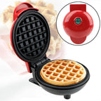 Multi Functional Mini Heart-shaped Waffle Maker Double-sided Heated Breakfast Toaster, Portable Baking Machine Family Party