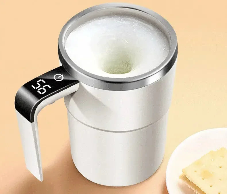 380ML Electric Coffee Self Mixing Mug IP67 Waterproof Coffee Stirring Mug USB Charging Digital Display Automatic Magnetic Cup