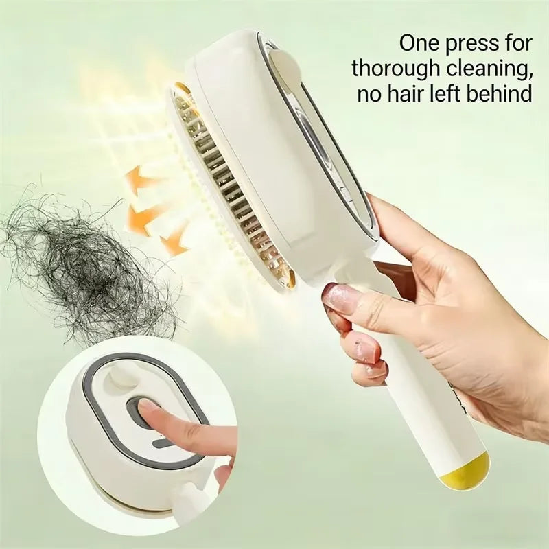 Electric Spray Air Cushions Massage Comb 3 in 1 Self Cleaning Steam Essential Oil Brush Rechargeable Spray Scalp Massager Combs