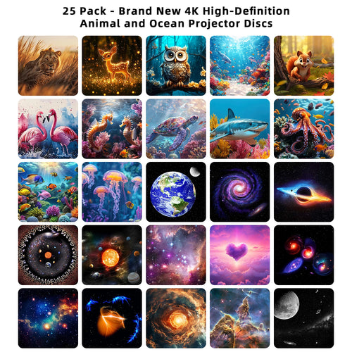 25 in 1 Bedroom Galaxy Projector Pro Home Planetarium Projector Pro Lamp 4K HD Star Projector Pro For Kids Adult Room Decoration