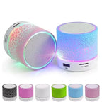 Mini Bluetooth Speaker Wireless Loudspeaker With LED Light USB TF Card AUX Subwoofer Portable Sound Column For Computer Laptop