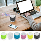 Mini Bluetooth Speaker Wireless Loudspeaker With LED Light USB TF Card AUX Subwoofer Portable Sound Column For Computer Laptop