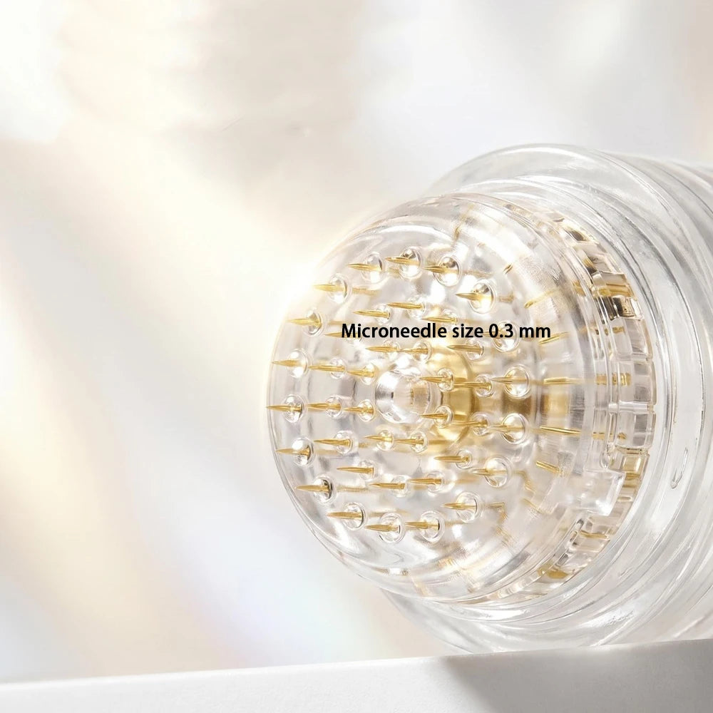 Facial Collagen 0.3mm Microneedle Skin Booster Serum Set Hydrating Roller Beauty Device Pro Home Beauty Care Glowing Skincare