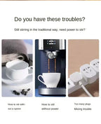 380ML Electric Coffee Self Mixing Mug IP67 Waterproof Coffee Stirring Mug USB Charging Digital Display Automatic Magnetic Cup