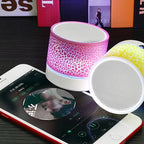 Mini Bluetooth Speaker Wireless Loudspeaker With LED Light USB TF Card AUX Subwoofer Portable Sound Column For Computer Laptop