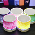 Mini Bluetooth Speaker Wireless Loudspeaker With LED Light USB TF Card AUX Subwoofer Portable Sound Column For Computer Laptop