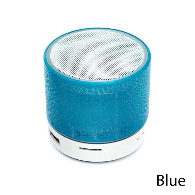 Mini Bluetooth Speaker Wireless Loudspeaker With LED Light USB TF Card AUX Subwoofer Portable Sound Column For Computer Laptop