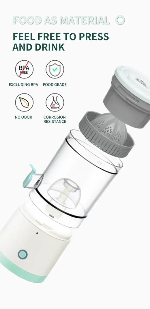 Best-selling multifunctional electric juicer portable automatic juicer wireless USB rechargeable juice-separating extraction cup