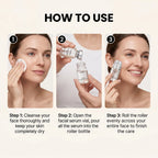 0.25mm Micro Penetration Anti-Aging Serum Kit Roller Collagen Boost Moisturizing Face Skin Firming Smoothing Facial Care Essence