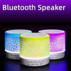 Mini Bluetooth Speaker Wireless Loudspeaker With LED Light USB TF Card AUX Subwoofer Portable Sound Column For Computer Laptop
